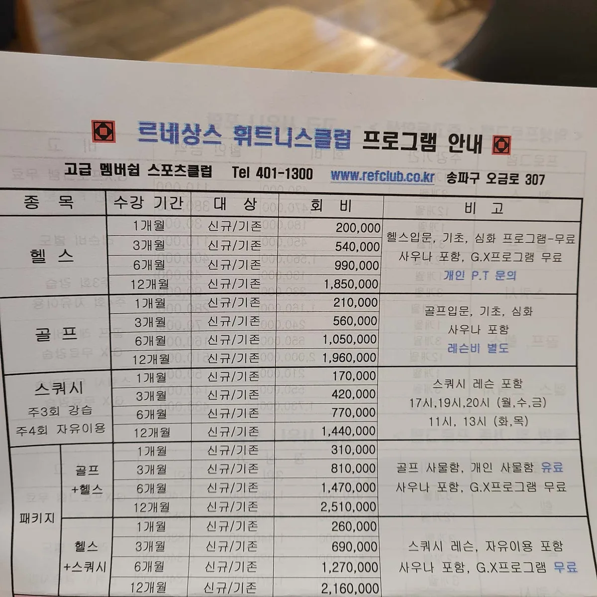 르네상스 휘트니스 사진